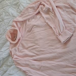Soft pink summer turtleneck